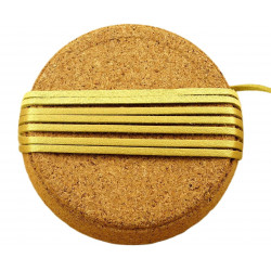 Proužek z umělé kůže PU faux leather plochý, řemínek řetízek náramek na vyrábění, vegan šířka 2, 5 mm délka 4 metry