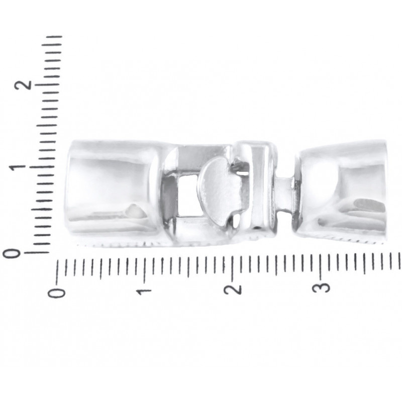 Kovové zapínání na řetízky náramky náhrdelníky stříbrný vzhled komponenty na výrobu šperků, velikost 36 mm x 12 mm 2 sady