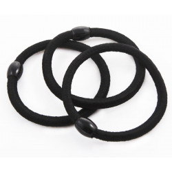 Černá elastická gumička do vlasů, galanterie rozměry 3, 5 mm x 50 mm 4 kusy