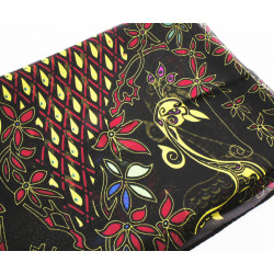 Jemný šifonový dámský šátek obdélníkový, motiv páva černý, zelený, fialový, rozměry 160 x 50 cm 1 kus