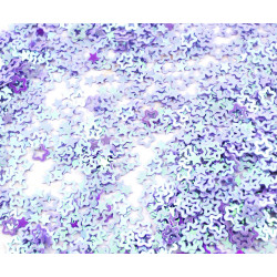 Ploché konfety ve tvaru hvězdičky flitry modré, zelené, fialové, lesklé, třpytivé, k vyšívání, vyrábění, velikost 4 mm 20 g