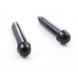 Černé kulaté plastové oči drobné, bezpečnostní, tvoření, vyrábění, pro háčkované nebo plstěné hračky zvířátka velikost 3 mm 100