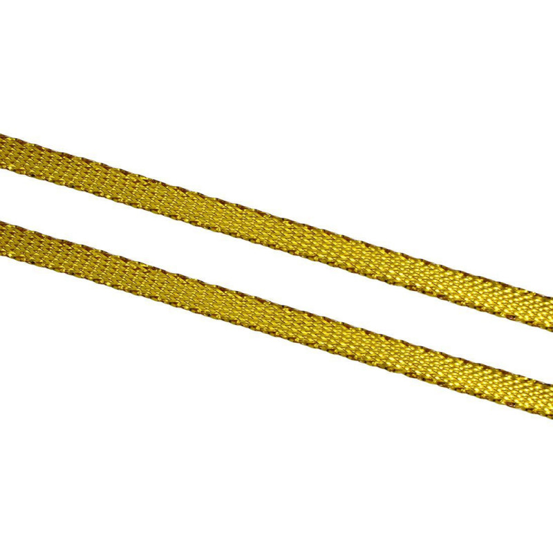 Leskle zlatá plastová stužka pro vyrábění, tvoření, šířka 6 mm 10 metrů