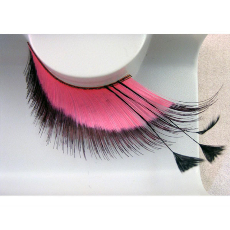 Falešné řasy růžovo-černé, EU 000434