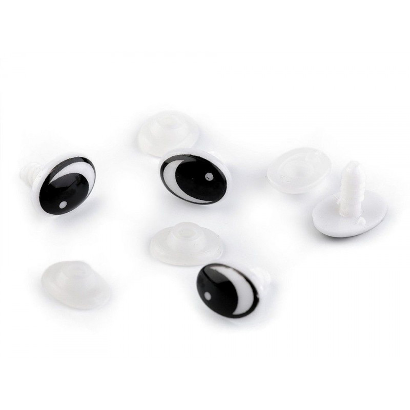 4sada Erná Bezpečnostní Oči 11x15mm A Čumáky Oči Chrastítka Textilní Galanterie