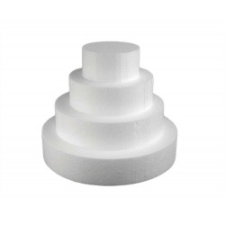 1ks Bílá Dortový Korpus Polystyren 4 Patra Ostatní Motivy Polystyrenové Polotovary Dekorace