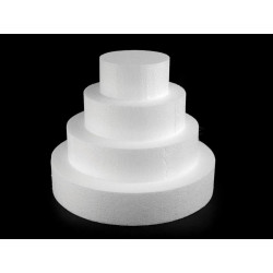 1ks Bílá Dortový Korpus Polystyren 4 Patra Ostatní Motivy Polystyrenové Polotovary Dekorace