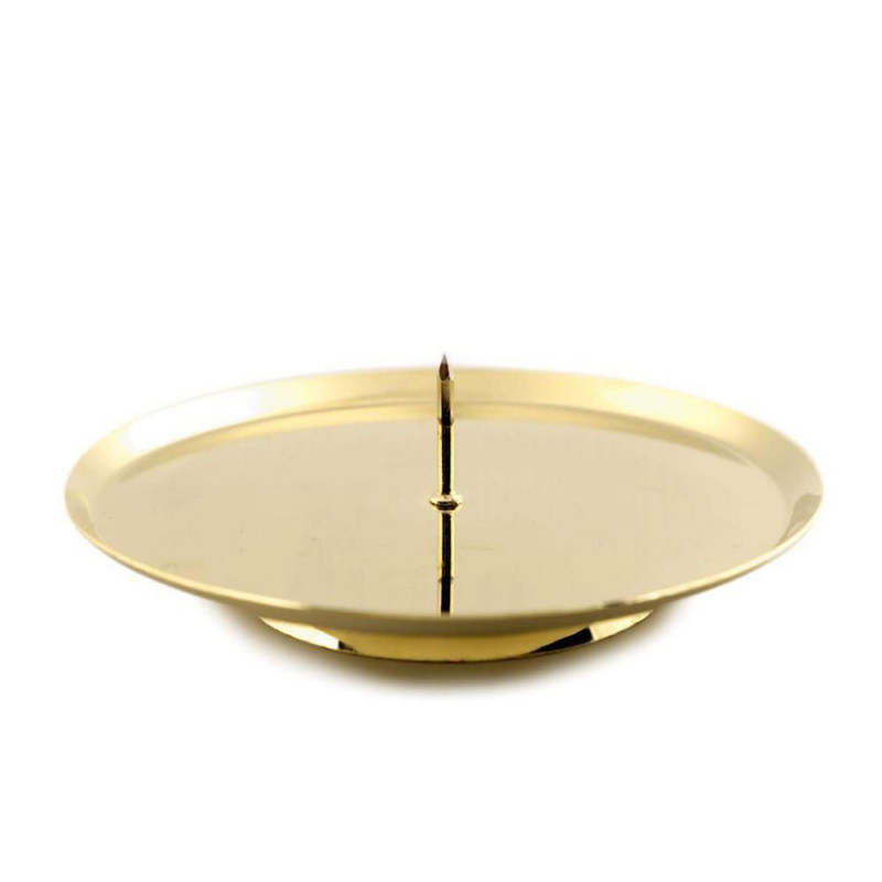 1ks Zlatá Sv. Stolní Svícen Ø10 Cm Svícny A Aromalampy Svíčky Bodce Dekorace