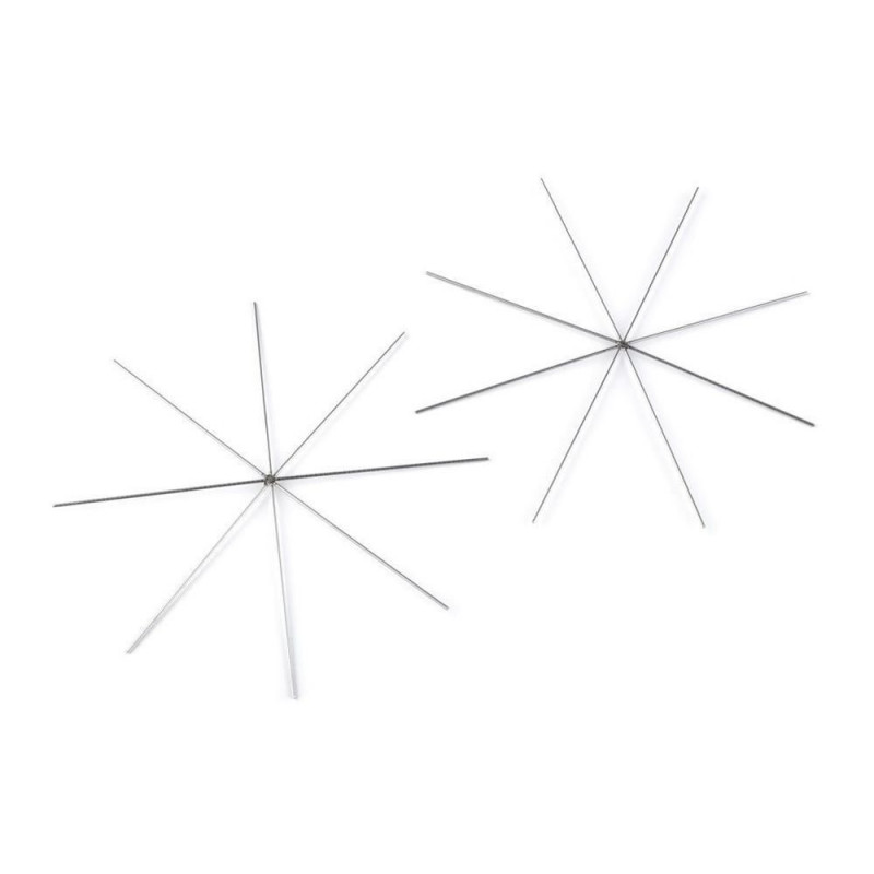 2ks Latina Hvězda / Vločka Drátová Šablona Ø10cm Polotovary - Strojky Ostatní, Pomůcky Nářadí, Kreativní Potřeby