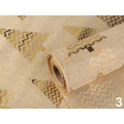 5m Imitace Juty Šíře 36cm Vánoční, Dekorační Metráž, Organza Tyl Satén Juta Dekorace