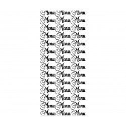 Kontury 10x23 - Menu Stříbrné