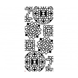 Kontury 10x23 - Mandala Etno Stříbrné