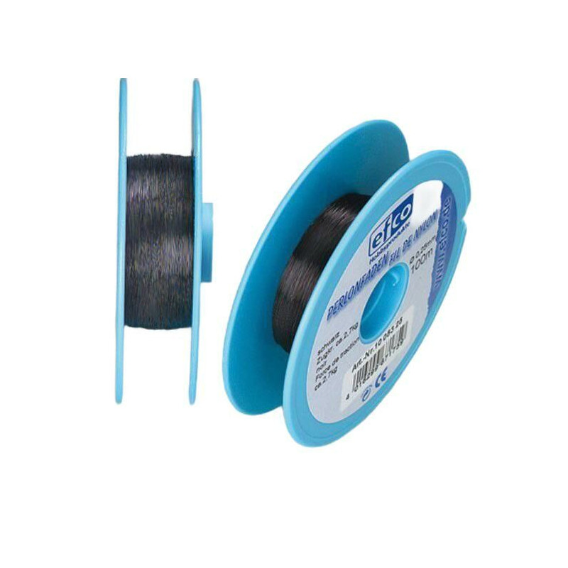 Nylonové Vlákno Tmavé (vlasec), Nosnost 2, 7kg Efco Návlekový Materiál Bižuterní Komponenty Výroba Šperků