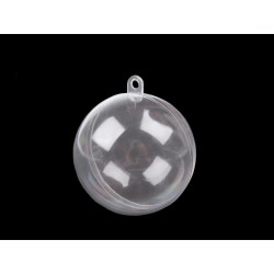 12ks Ransparent Plastová Koule Ø6cm Dvoudílná, Plastové Dvoudílné Dekorace Zavěšení, Potřeby Pro Aranžován