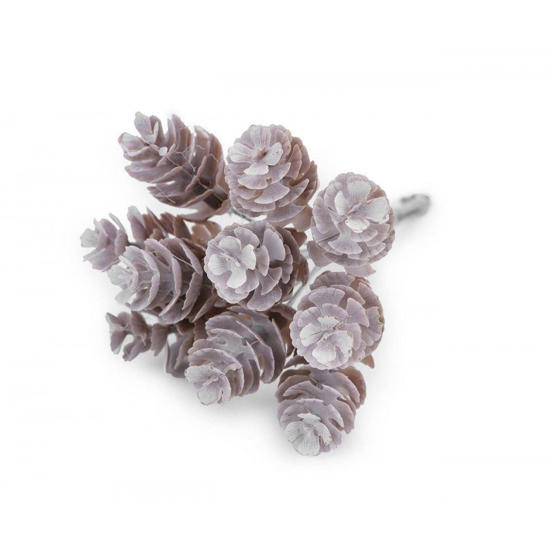 10ks Nědá Přírodní Dekorace Šiška Na Drátku Malá, Umělé Plody Bobule Květy Rostliny Tvoření A Aranžován