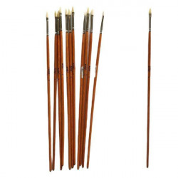 Artix Štětce Ploché Syntetické Kočičí Jazýček Č.2 Sada Č.49 (12Ks), , Výtvarné Potřeby