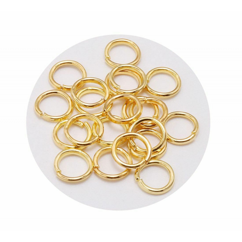 15ks zlaté barvy pokovené 2x20mm kulaté dělené skok prsten železo Diy otevřené kroužky konektory kovové nálezy šperky dělat