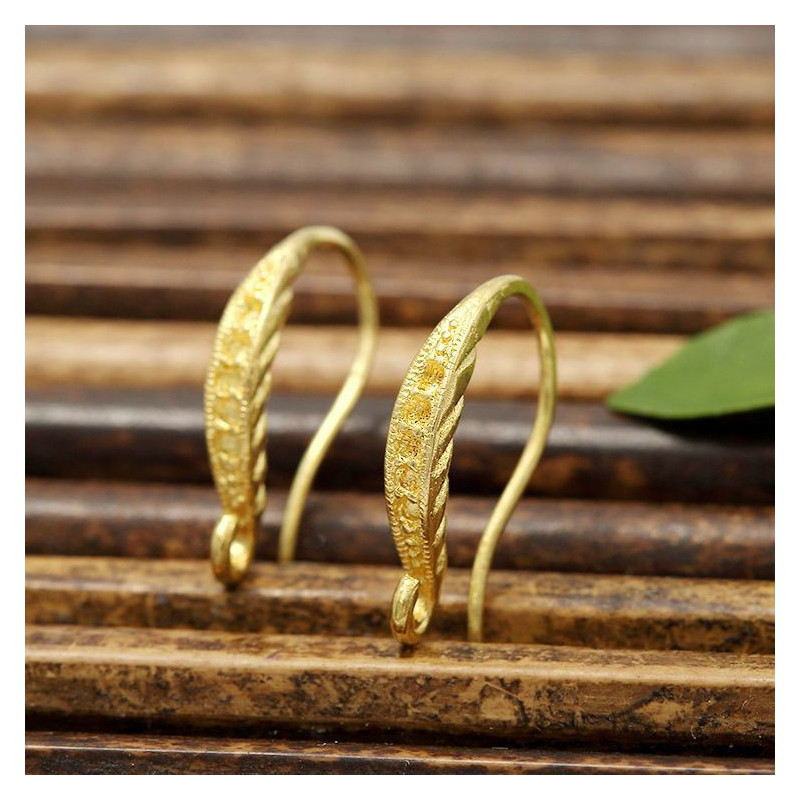 2ks zlaté barvy pokovené Earwire Vintage háčky náušnice drát hromadné ucho háček šperky dělat luxusní šperky dělat dodávky