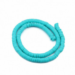 40cm 0, 44 Yard tyrkysové zelené Heishi korálky Polymer Clay africké disk korálky šperky zjištění Polymer Clay 8mm