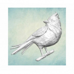 1pc Bird On Twig 3d Silicone Uv Epoxidová pryskyřice hlína skrapbooking modelovací šperky vosk Gypsum 70x44x10mm