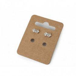 1pár rystal štrasové náušnice mašličky broušenými kamínky bižuterie