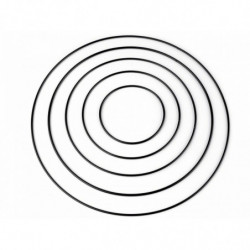 1sada erná kovový kruh sada 5 ks kruhy kroužky polotovary na lapače snů zvonkohry tvoření a aranžování