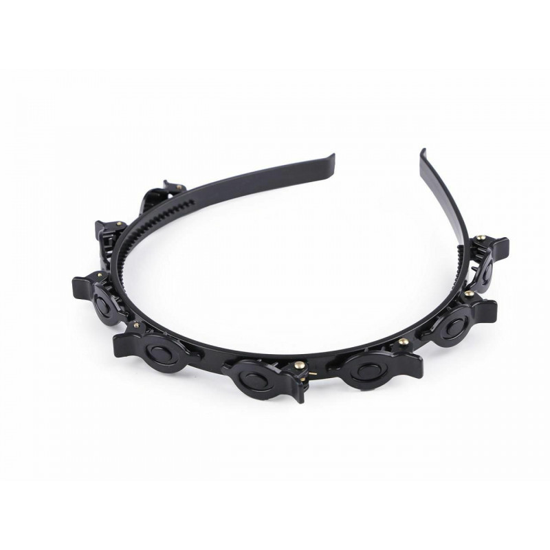 1ks erná čelenka do vlasů se skřipci čelenky jednoduché, vlasové ozdoby bižuterie