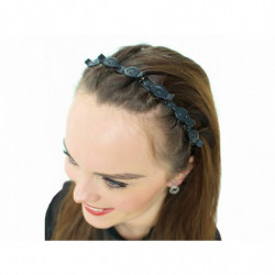 1ks erná čelenka do vlasů se skřipci čelenky jednoduché, vlasové ozdoby bižuterie