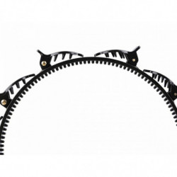 1ks erná čelenka do vlasů se skřipci čelenky jednoduché, vlasové ozdoby bižuterie