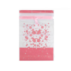 5ks ransparent růžová stahovací sáček se stuhou 23x34 cm sáčky na potraviny dárkové pytlíky tašky krabice tvoření a aranžování