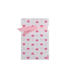 5ks ílá růžová stahovací sáček se stuhou 12x17, 5 cm sáčky na potraviny dárkové pytlíky tašky krabice tvoření a aranžování