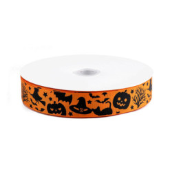 1m rypsová stuha halloween šíře 25 mm rypsové stuhy textilní galanterie