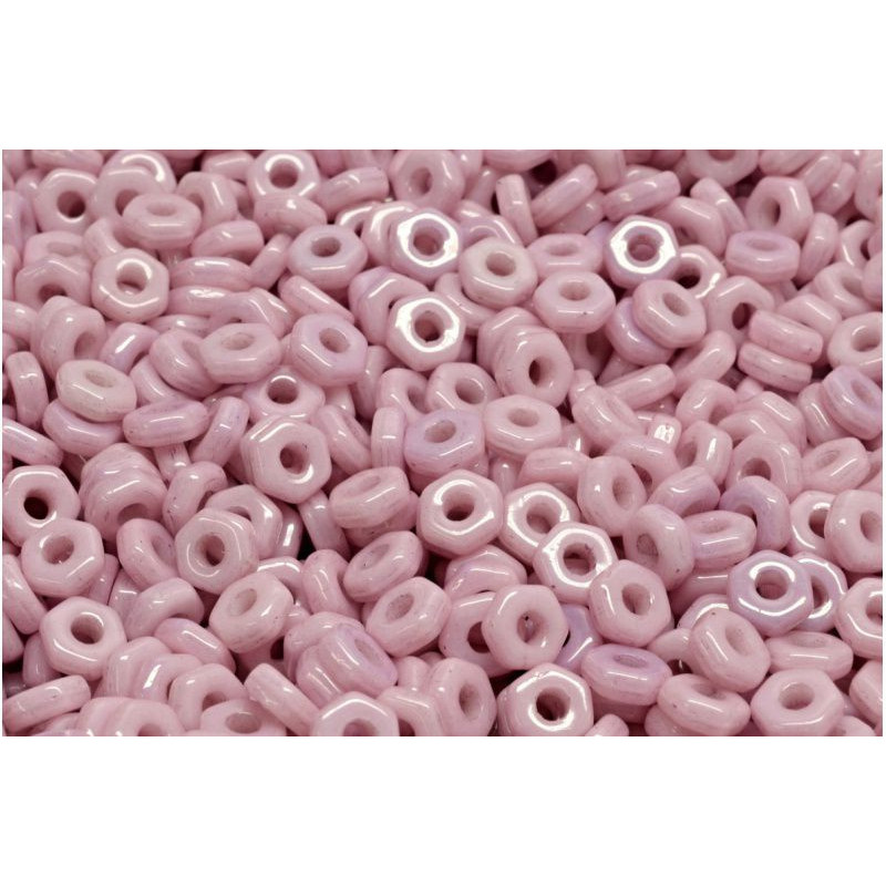 100 ks Hex Nut Spacer Beads české sklo 2mm x 5mm