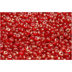 100 ks Faceted Fire Polished Rondelles Beads české sklo 2.5mm x 4mm
