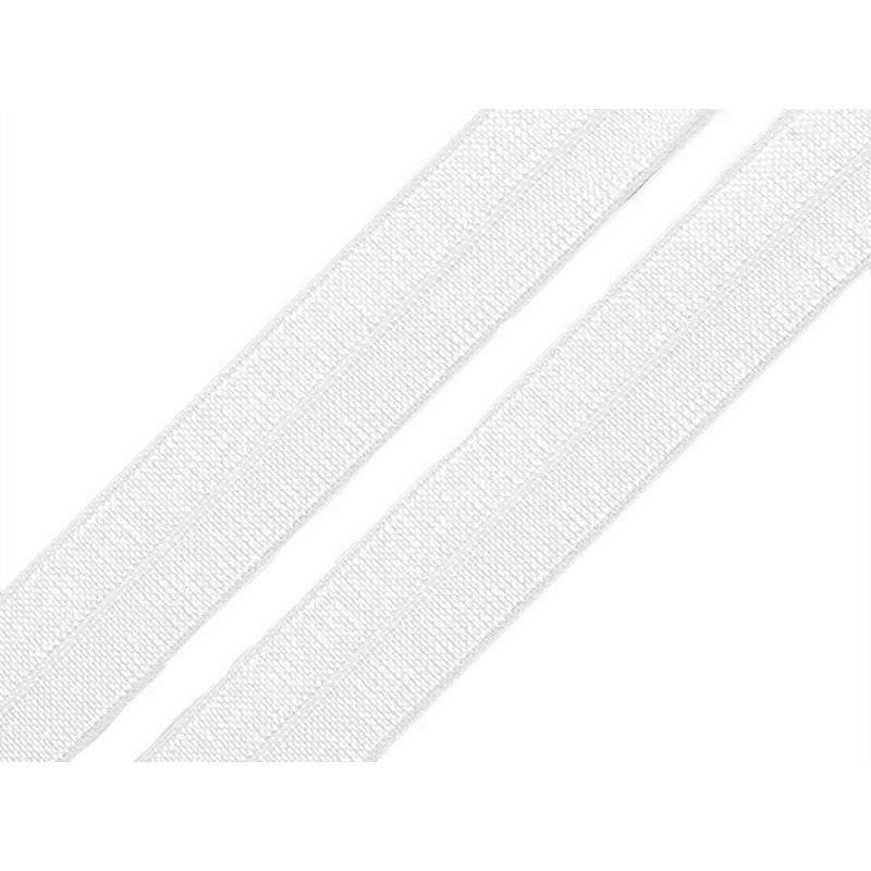 5m Bílá Lemovací Pruženka Šíře 18mm Pruženky - Gumy Textilní Galanterie