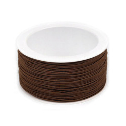 50m Hnědá Kulatá Pruženka Ø1, 2mm Kulaté Pruženky Gumičky - Gumy Textilní Galanterie