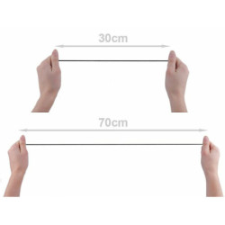 50m Hnědá Kulatá Pruženka Ø1, 2mm Kulaté Pruženky Gumičky - Gumy Textilní Galanterie