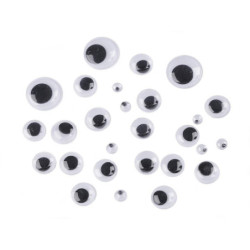 1sáček 1 Mix Plastové Oči Mix Velikostí, Ostatní Čumáky Oči Chrastítka Textilní Galanterie