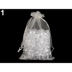 1ks Bílá Dárkový Pytlík 14x21cm Organza Pytlíky Organzy Dárkové Pytlíky Tašky Krabice Tvoření A Aranžován