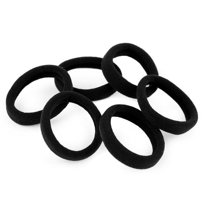 1karta Černá Gumičky Do Vlasů S Lurexem Vlasové Ozdoby Bižuterie