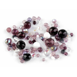 50g Červená Skleněné Korálky Ramš Ohňovky Sklo