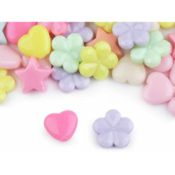1sáček 1 Mix Srdce Plastové Korálky Hvězda Srdce Květ 20g Ostatní, FIMO