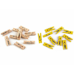 10ks 1 Bílá Kolíček Barevný 4x25mm Dřevěné Kolíčky Kovová, Dřevěná Skleněná Dekorace