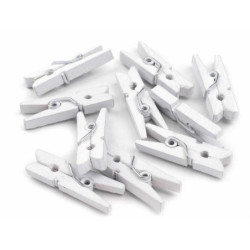 10ks 1 Bílá Kolíček Barevný 4x25mm Dřevěné Kolíčky Kovová, Dřevěná Skleněná Dekorace