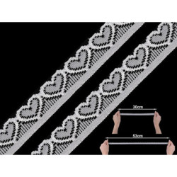 13.5m Black Elastická Krajka Šíře 17mm Elastické Krajky Madeiry Textilní Galanterie