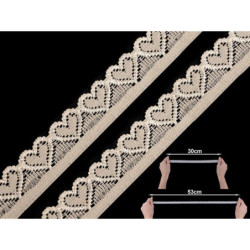 13.5m Black Elastická Krajka Šíře 17mm Elastické Krajky Madeiry Textilní Galanterie