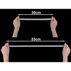 13.5m Black Elastická Krajka Šíře 17mm Elastické Krajky Madeiry Textilní Galanterie