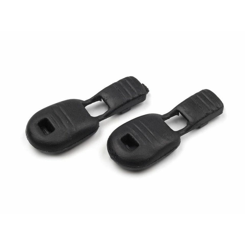 20ks transparent plastová koncovka 15x19 mm zamačkávací, brzdičky koncovky galanterie textilní