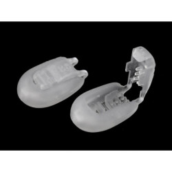 20ks transparent plastová koncovka 15x19 mm zamačkávací, brzdičky koncovky galanterie textilní