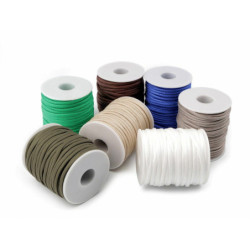 25m béžová velbloudí padáková / oděvní šňůra ø4 mm polyesterové šňůry šňůry provázky tkaničky textilní galanterie